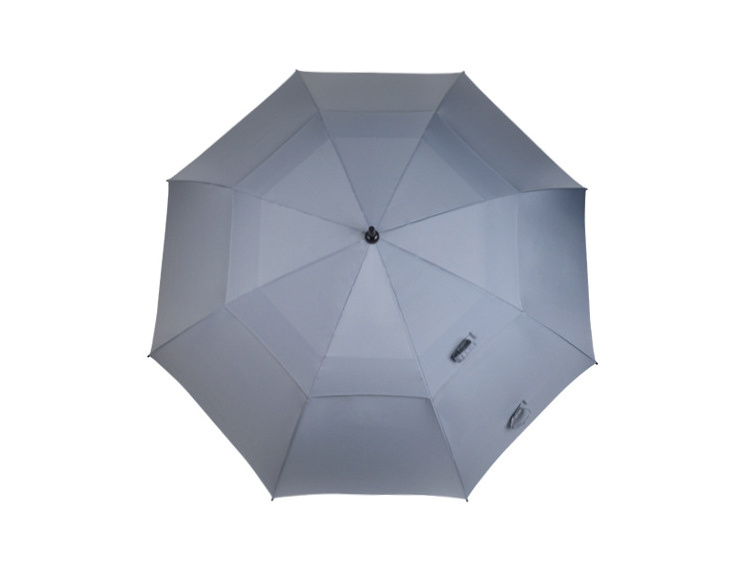 Suppliers promotion automatic 30 inch golf umbrella double layer high quality windproof strong golf umbrella for rain