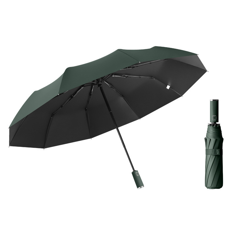 BSCI Factory special auto open close fully automatic travel promotion 3 folding UV protection umbrella