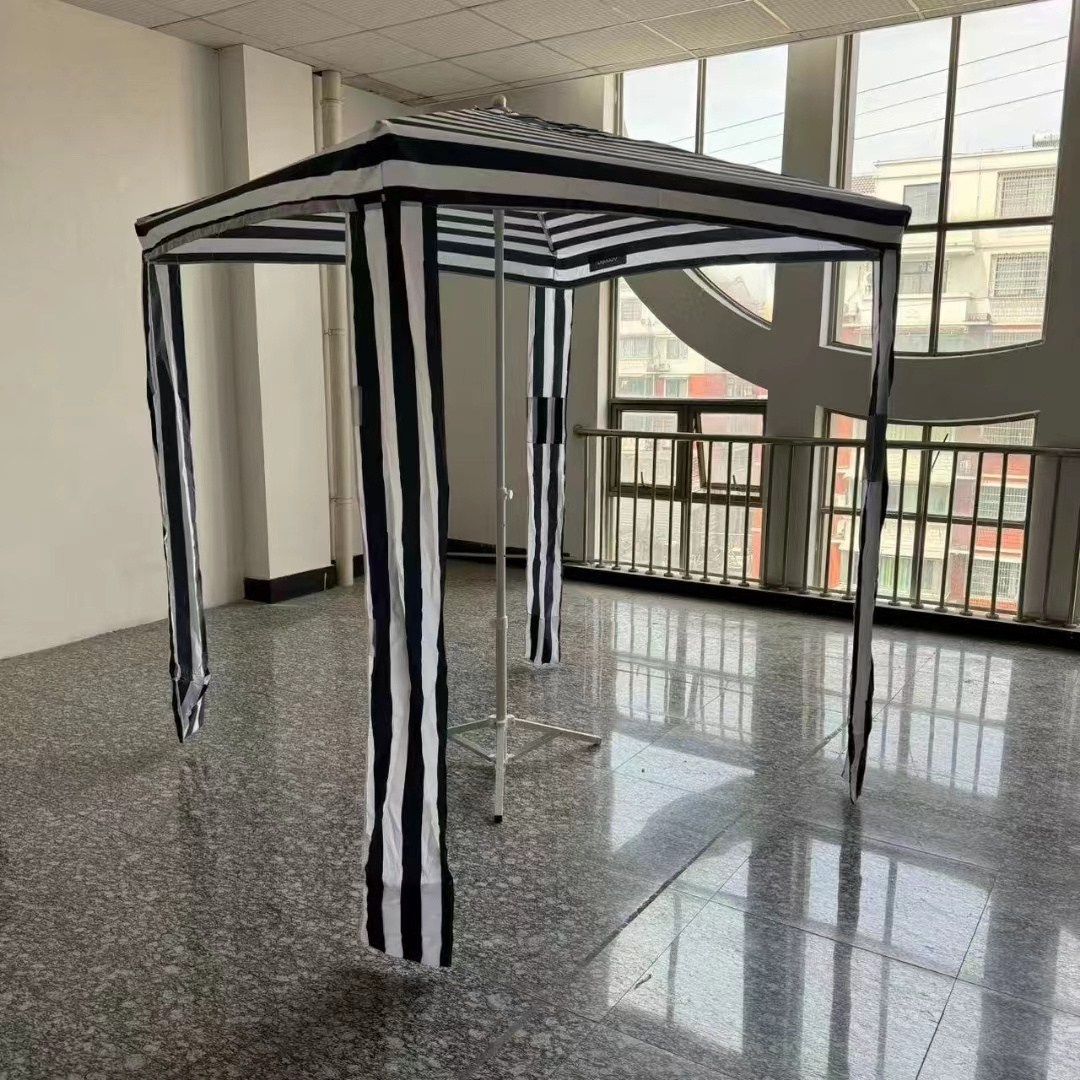 2024 Manufacturer Custom M XL outdoor portable cool beach cabana tents, Foldable Square Aluminum Sun Shelter Umbrella Cabanas