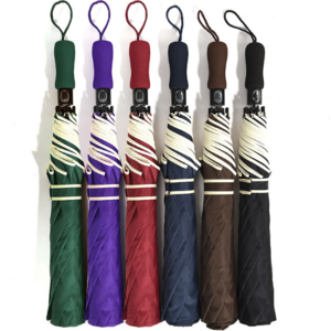 High Quality WindProof Pongee Rain Travel 2 Folding Auto Open Manual Close Big Folding Uv Umbrella Automatic Foldable