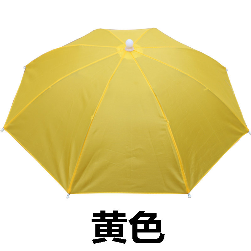 Factory wholesale export hat head wearing umbrella for fishing umbrella stall umbrella sunscreen