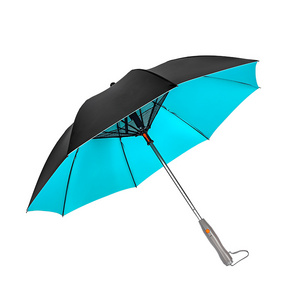 Custom design multi function outdoor summer cooling sunshade golf umbrella luxury business gift umbrella with fan