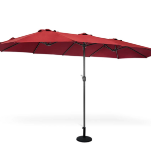 15FT Patio Outdoor Umbrella Market Umbrella Garden Parasol Double-sided Large Patio Twin umbrella