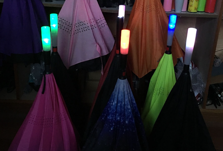 Fantastic Inverted LED Straight Umbrella