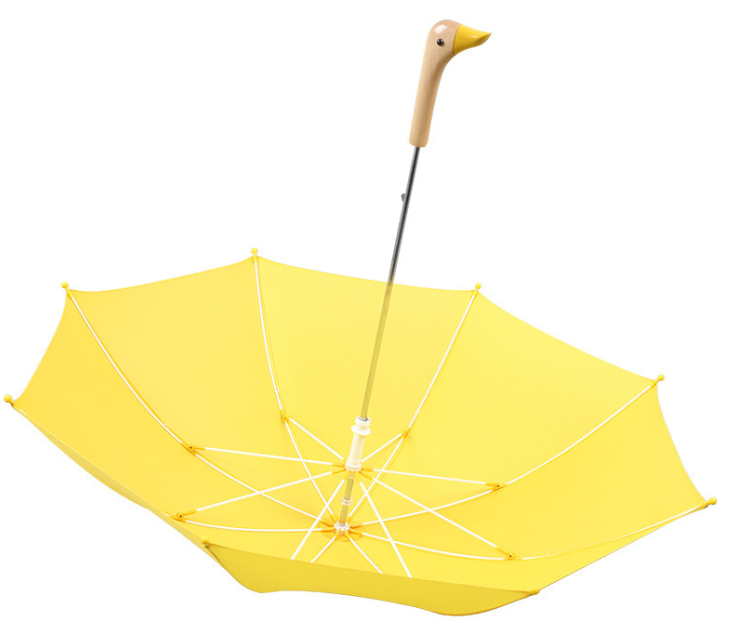 duck head cute 15inch 17inch 19inch manual open kids umbrella with custom design RPET fabric