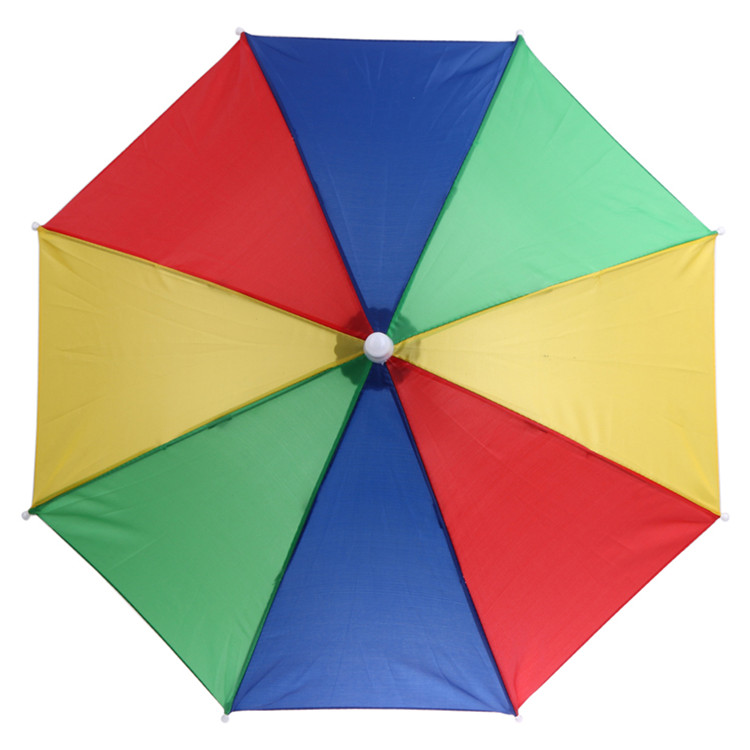 China promotional wholesale helmet colorful mini sun hat umbrellas custom print head fishing camping parasol umbrella hat