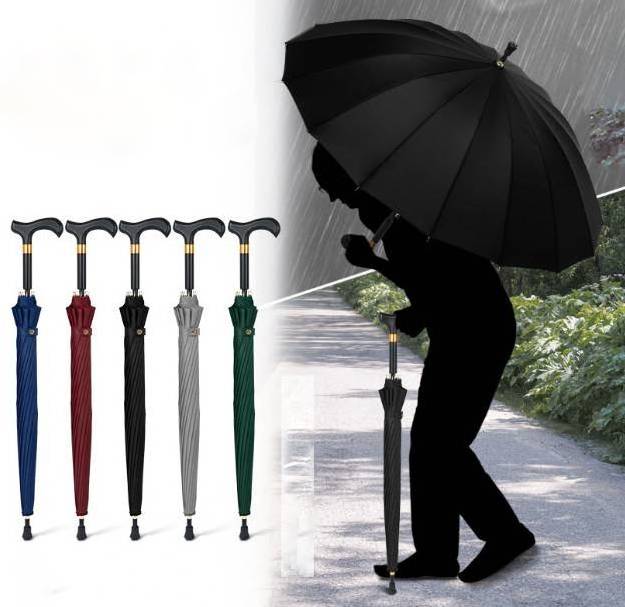 High Quality Cane And Stick Crutch Umbrella For Grandpa Grandma Old Men