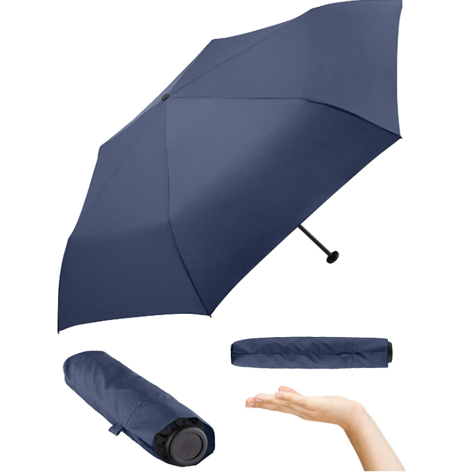 95 gr Ultralight feather umbrella mini carbon fiber portable three pencil manual open umbrella