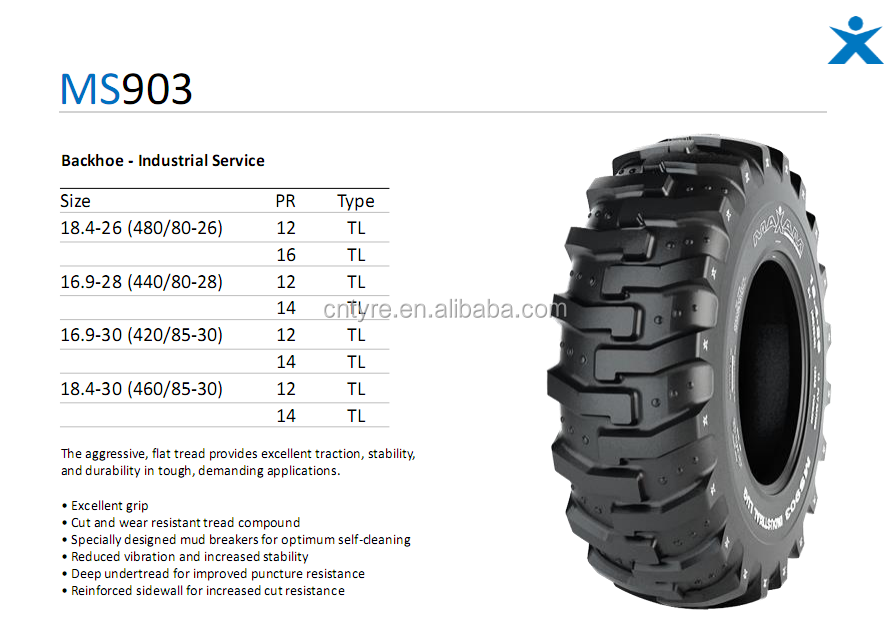 16.9-28 18.4-28 Maxam brand OTR Bias tyres good price on sale