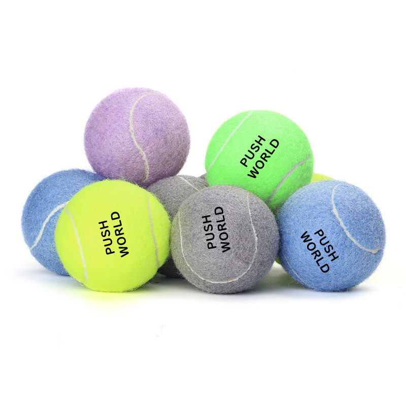 hot selling Pet Supplies Custom logo Eco-Friendly Throwing Dog Chew Toys Wholesale Rubber Tennis Balls interactive Dog toy ball