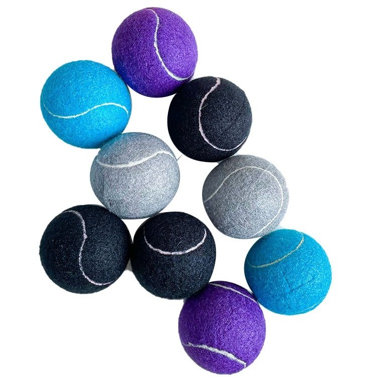 hot selling Pet Supplies Custom logo Eco-Friendly Throwing Dog Chew Toys Wholesale Rubber Tennis Balls interactive Dog toy ball