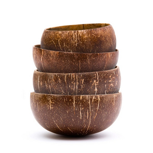 natural wooden bowl hand made coconut shell salad bowl