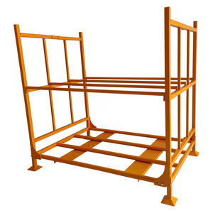 Customized warehouse heavy duty portable rack metal spare steel detachable stackable pallet tire rack storage system