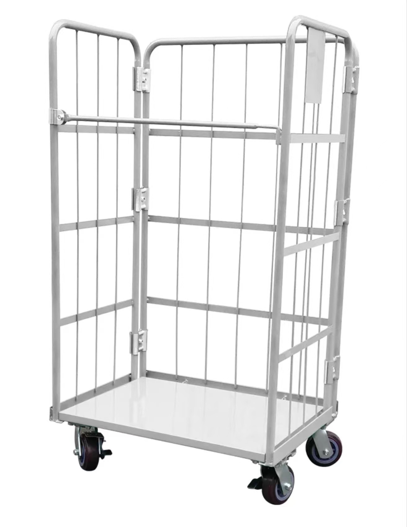 Foldable Collapsible Assembly Storage Warehouse Supermarket logistic transportation Roll Container Trolley Rolling Cage