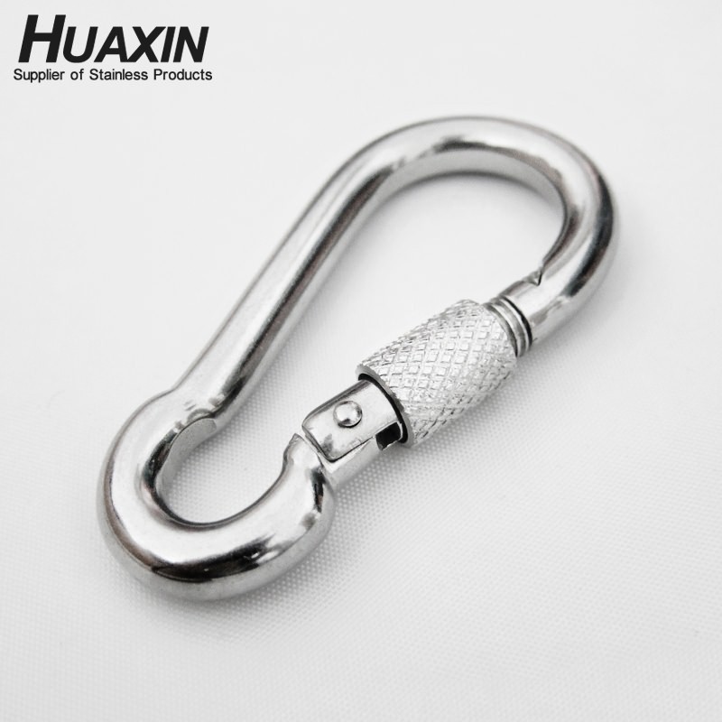 High Quality Stainless Steel 304 Snap Hooks DIN5299C Spring Hook A2 Carabiner 6*60mm