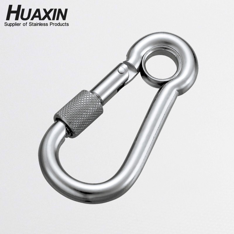 High Quality Stainless Steel 304 Snap Hooks DIN5299C Spring Hook A2 Carabiner 6*60mm