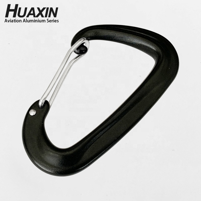 12KN Wiregate Carabiner Aluminum Wire Gate Snap Hook For Vehicle Camping Hiking or Hammocks Backpacking and Dog Leash