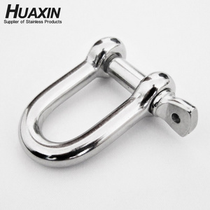 High Quality Grade 304 Stainless Steel Shackle 8mm Hot Forged D Shackle Type