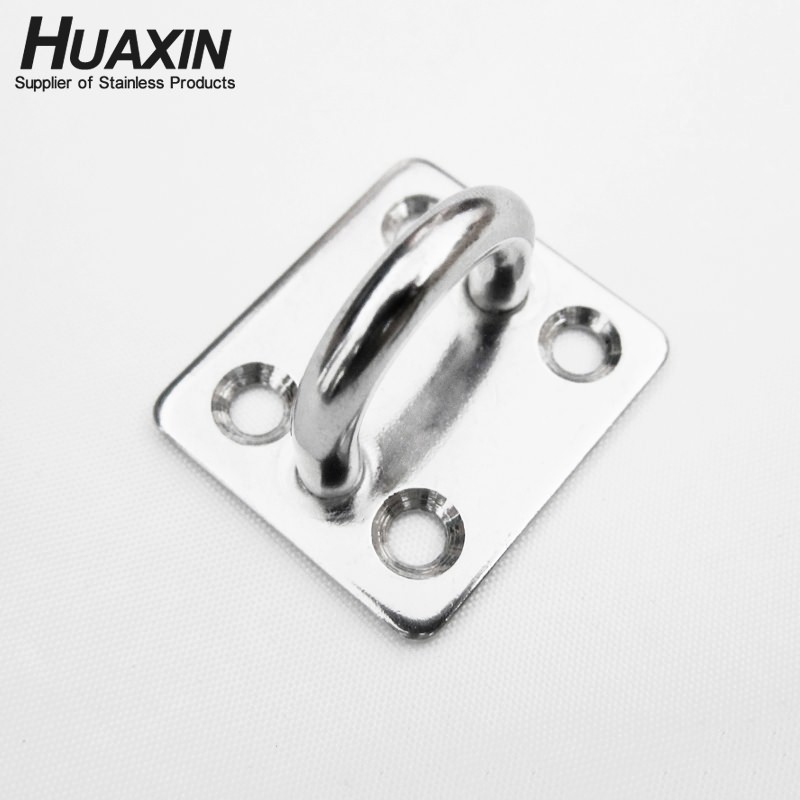 Stainless Steel SS304 Square Eye Plate Pad Eye Marine Hardware 8mm