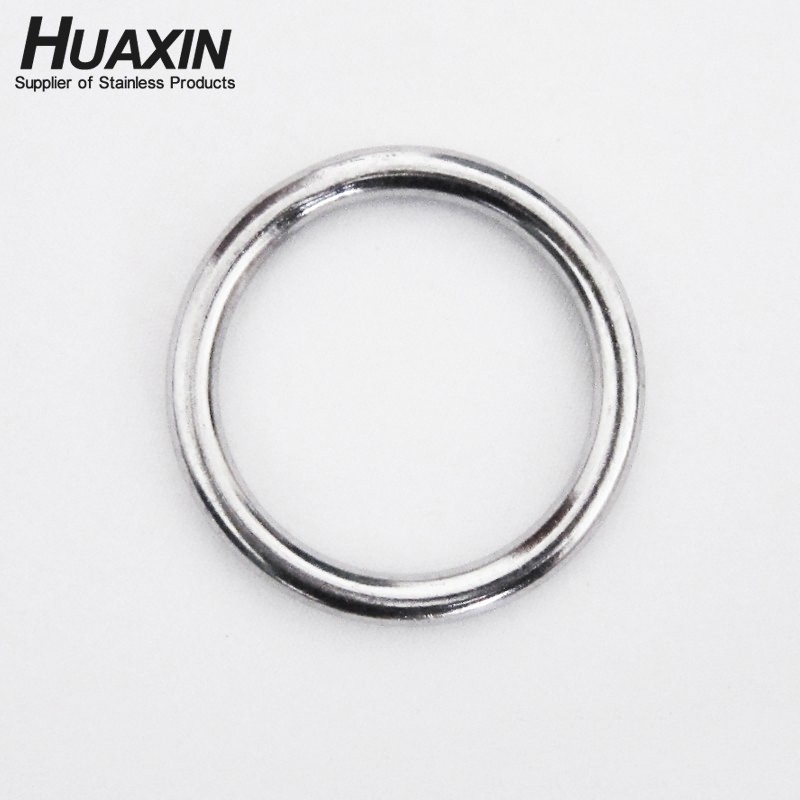 Stainless Steel 316 Polished Welded O Ring, Smooth And Shiny Welded Round Ring 5*45mm