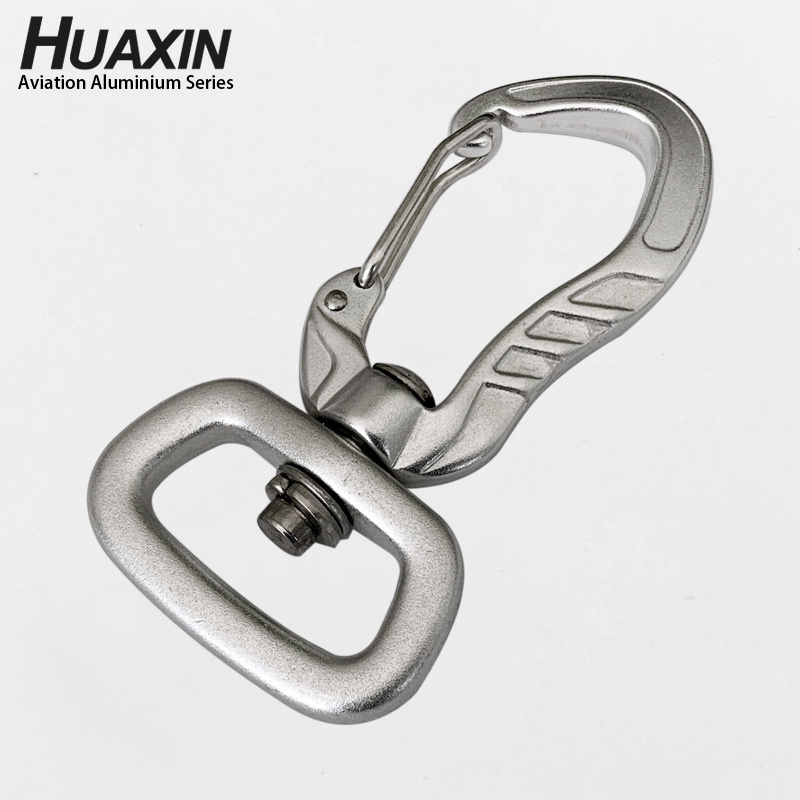 Heavy Duty Stainless Steel 316 Double Ended Bolt Snap Hook For Diving Long Trigger Hook Rope Bag Hardware