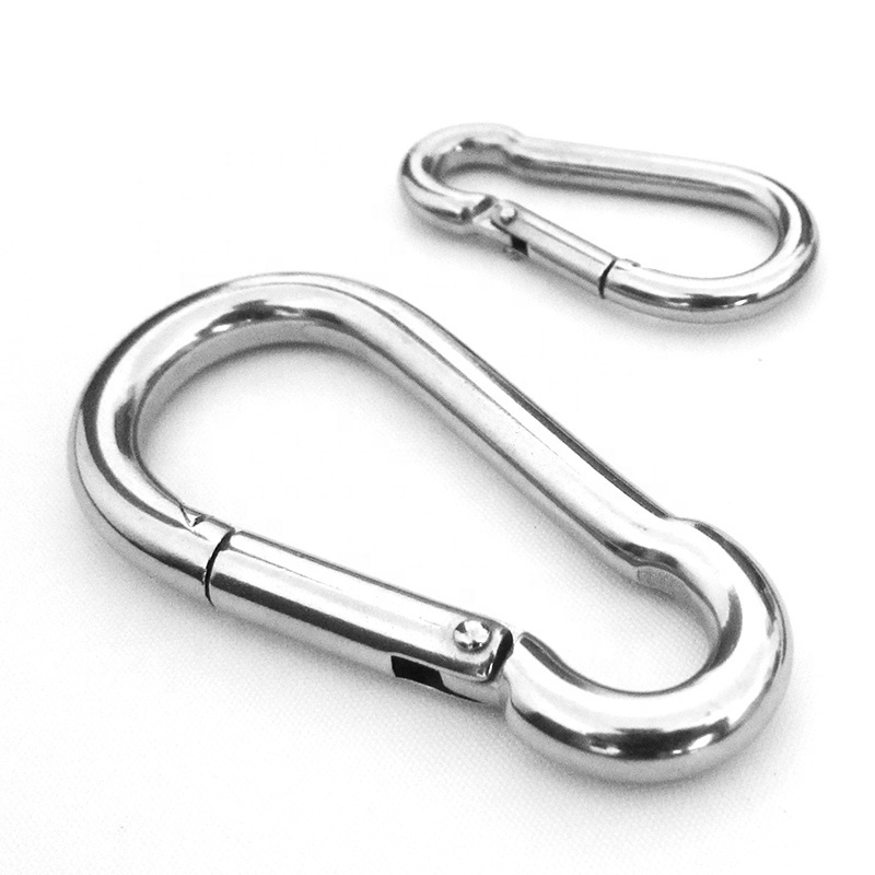 Heavy Duty Carabiner Clips Stainless Steel 304 Spring Snap Hook 100mm Locking  Large Carabiners for Hanging Lifting