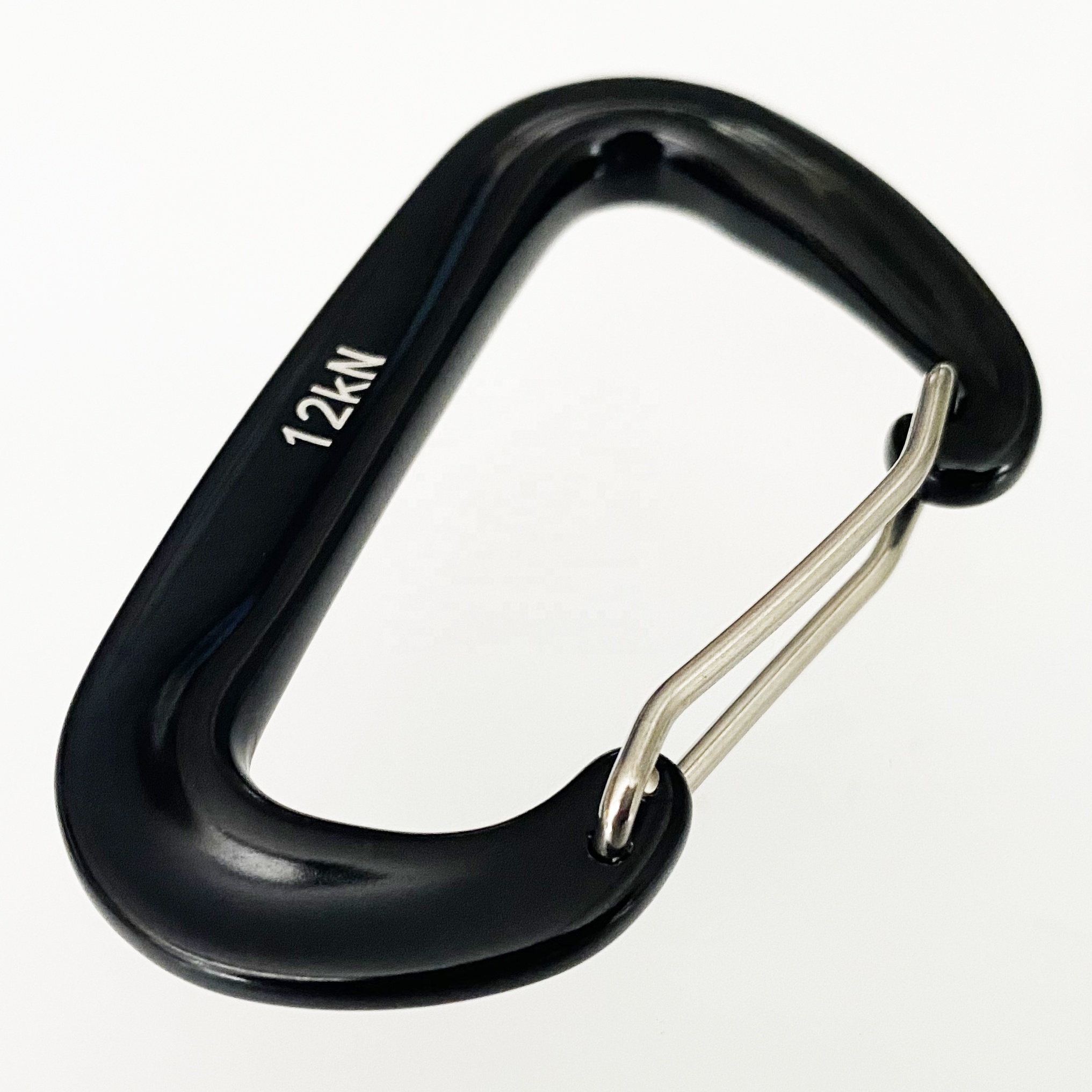 12KN Wiregate Carabiner Aluminum Wire Gate Snap Hook For Vehicle Camping Hiking or Hammocks Backpacking and Dog Leash