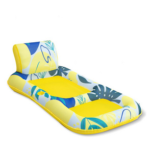 Factory Water Lounge with Backrest,Inflatable Pool Float,Pool Lounger for Adult Summer Fun Swim Pool Party Activities