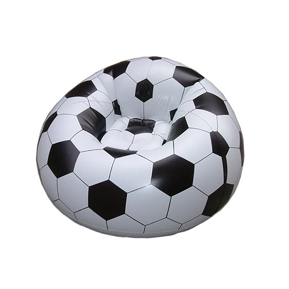 Factory Inflatable Soccer Ball Chair Bean Bag Football Lounger Chair Air Couch for Swimming Pool Camping Travel Sports Party