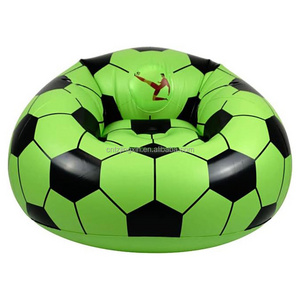 Factory customized Inflatable World Soccer Ball Inflatable Chair 38.5" x 39"x 24"  for Adult Leisure Travel Sports Party Camping