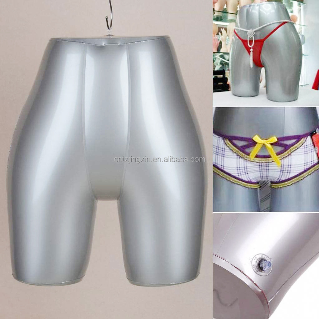 Summer hot selling inflatable mannequin female hip panties mold underwear female lower body prop mannequin torso dummy