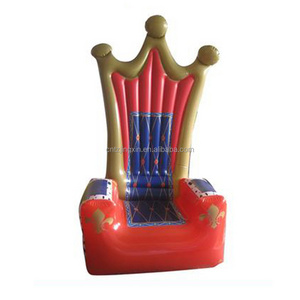 Factory Custom PVC Inflatable Adult Kids Throne Sofa Chair for Birthday Gift Party Living Room Royal Cosplay