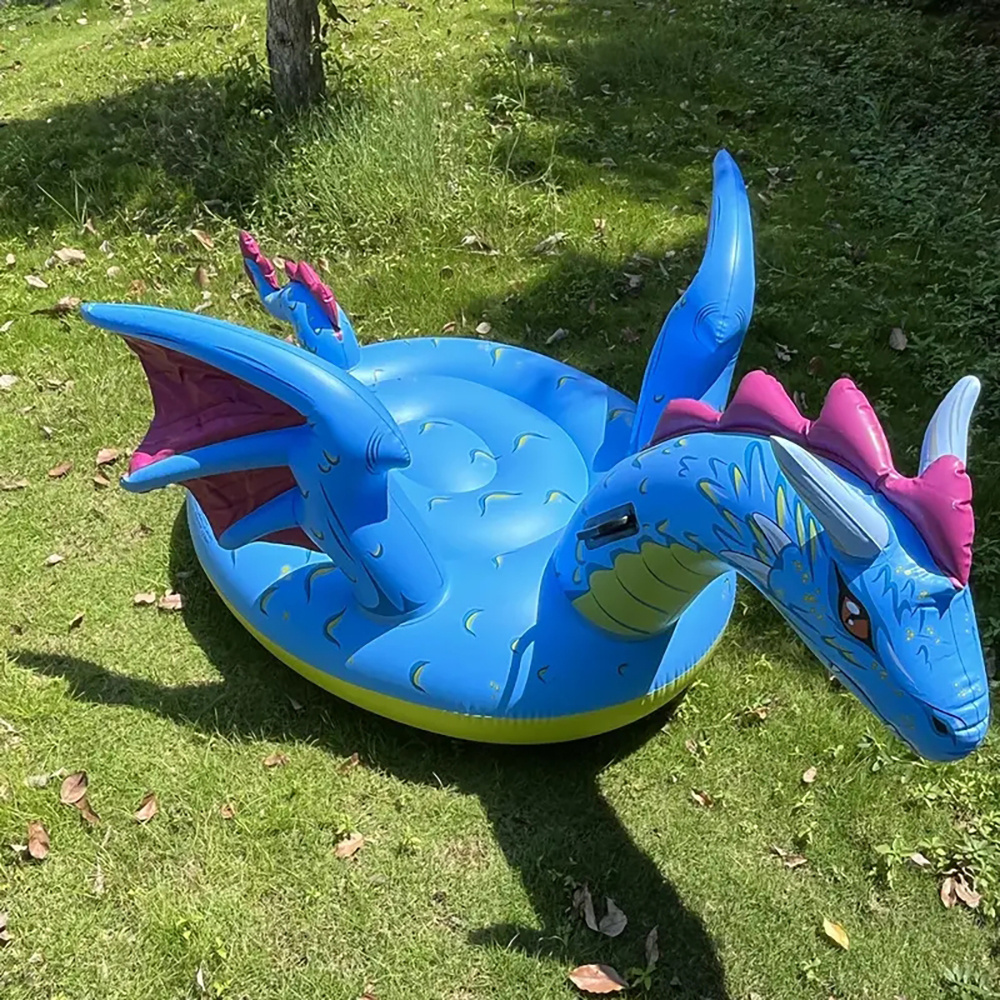 Factory Inflatable Water Floating PVC Animal Shape Birthday Gift Blow Up Ride On Raft For Swimming Pool Summer Beach Toys