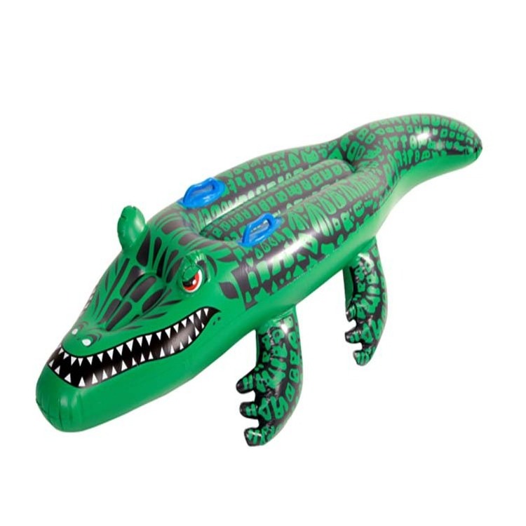 Factory 150cm inflatable swimming crocodile Gator pool float for holiday party