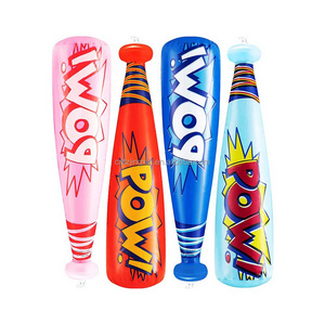 Pow Inflatable Baseball Bats 20 Inch Inflatable Toy Bat for Kids Carnival Prizes, Goodie Bag Favors or Superhero Birthday Party