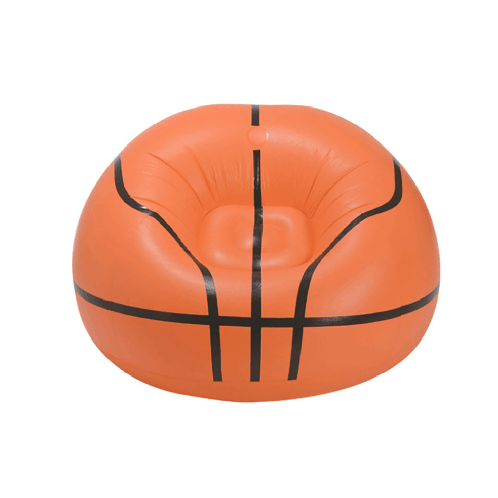 Factory Inflatable Soccer Ball Chair Bean Bag Football Lounger Chair Air Couch for Swimming Pool Camping Travel Sports Party