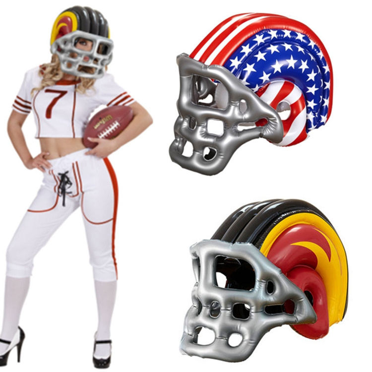 Kids inflatable American football helmet for Child Costume Accessory