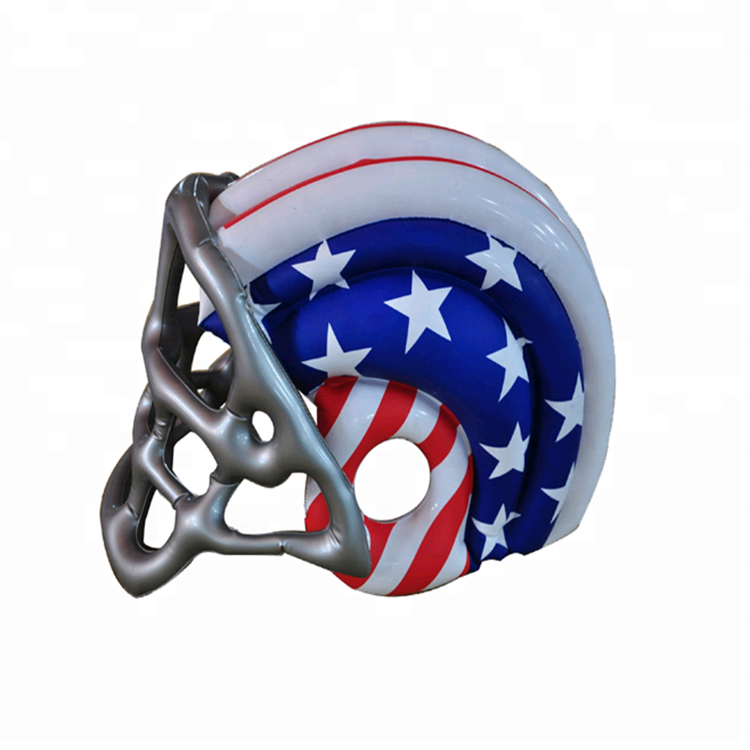 Wholesale adult bike Inflatable Football Usa Helmet Hat for Superbowl American Sports bicycle Fancy Dress