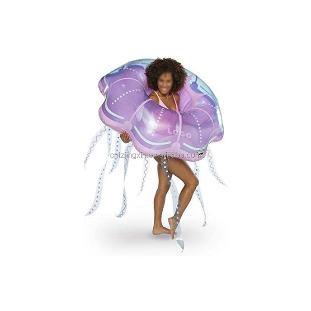 Inflatable Jellyfish Pool Float Fun vinyl summer pool or beach toy Patch kit included