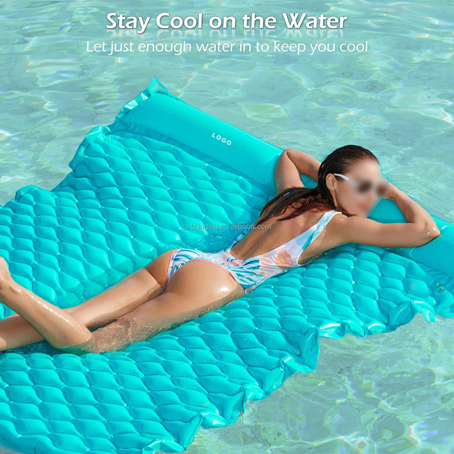 Inflatable Water Floating Mattress Lounge Pool Floating Raft Water Air Mattress for Swimming Pool