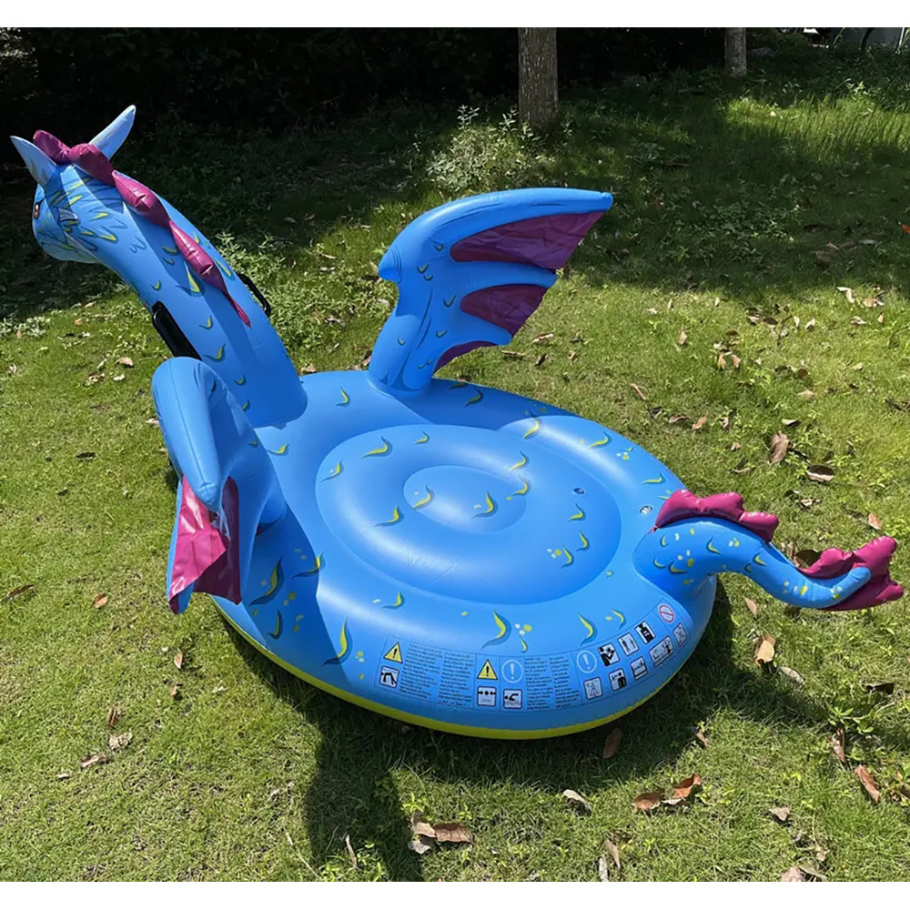 Factory Inflatable Water Floating PVC Animal Shape Birthday Gift Blow Up Ride On Raft For Swimming Pool Summer Beach Toys