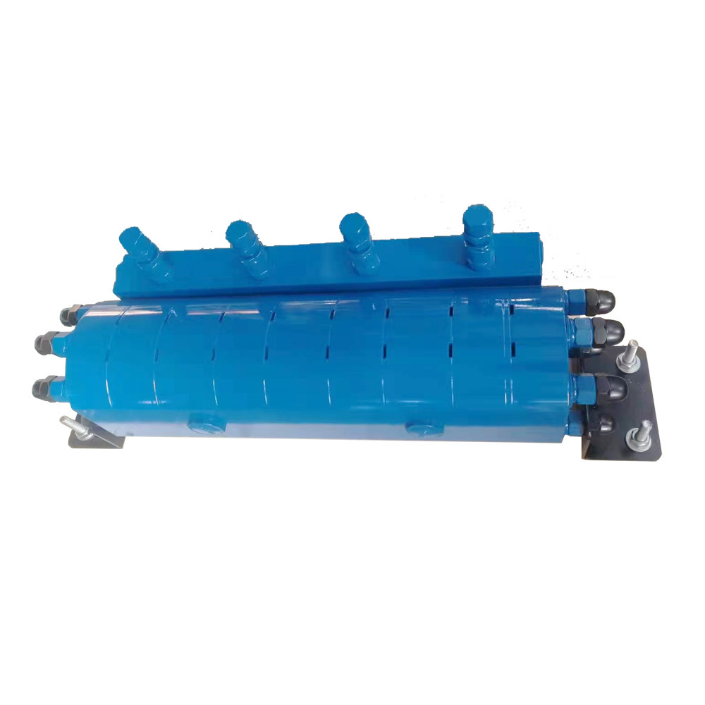 high strength shell 4 groups gear flow divider with relief valve and one-way filling valve for hydraulic system made in China