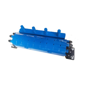 high strength shell 4 groups gear flow divider with relief valve and one-way filling valve for hydraulic system made in China