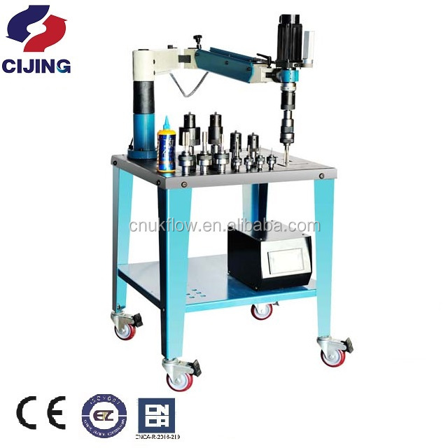 flex arm electric tapping machine with long arm and vertical head