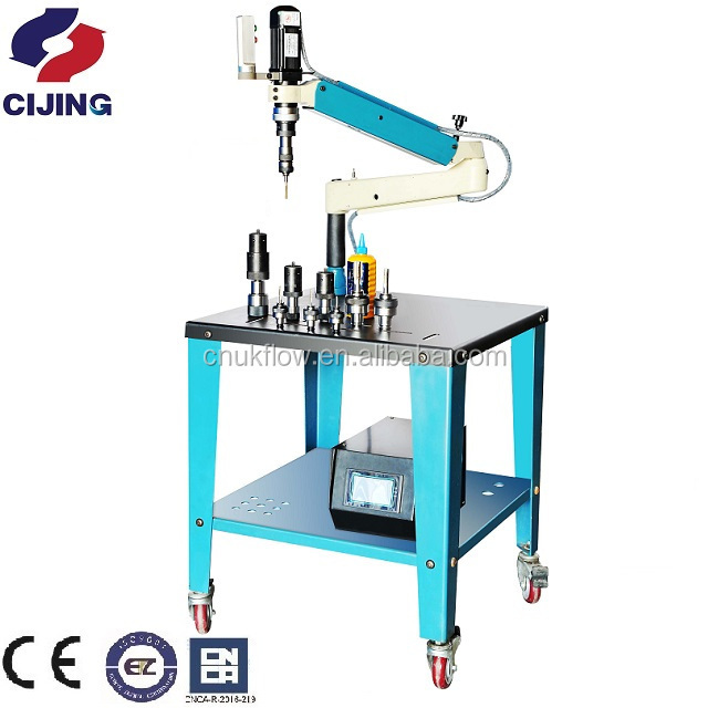 flex arm electric tapping machine with long arm and vertical head