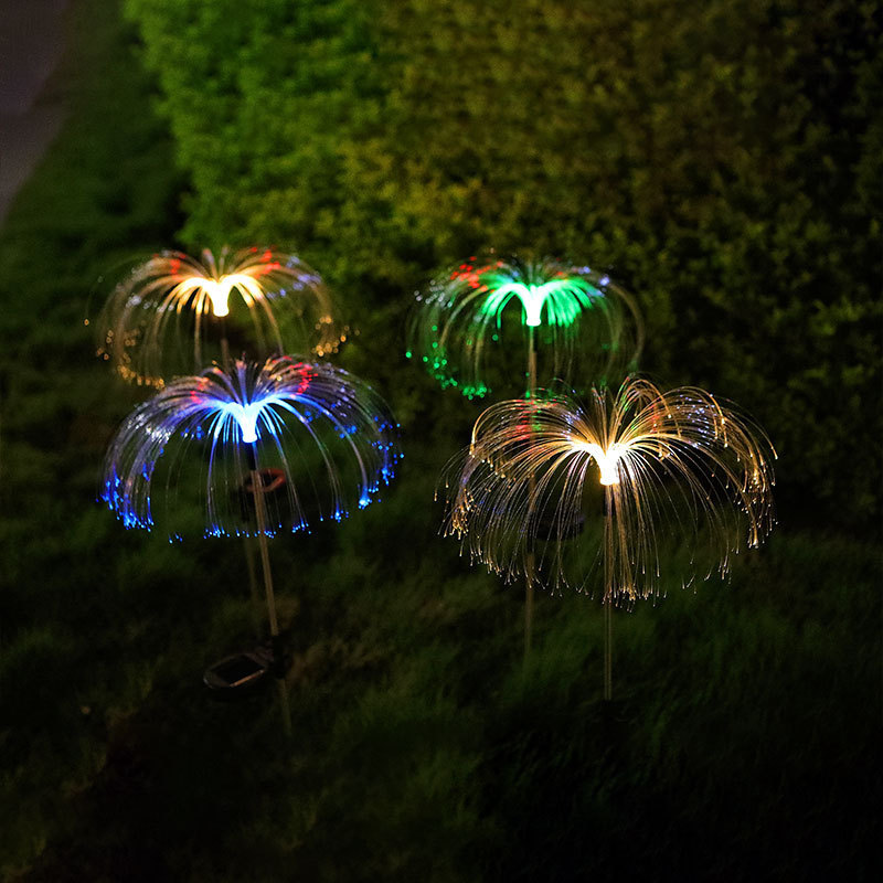 Garden or Villa China Wholesale Solar Panel Garden Lights Outdoor Jellyfish Fireworks LED Decorative Lights