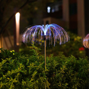 Garden or Villa China Wholesale Solar Panel Garden Lights Outdoor Jellyfish Fireworks LED Decorative Lights