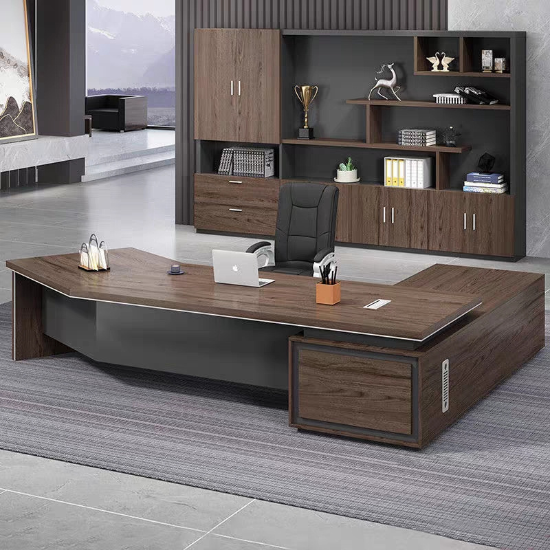 Hot Sell factory price melamine MDF office table office furniture boss desk executive desk