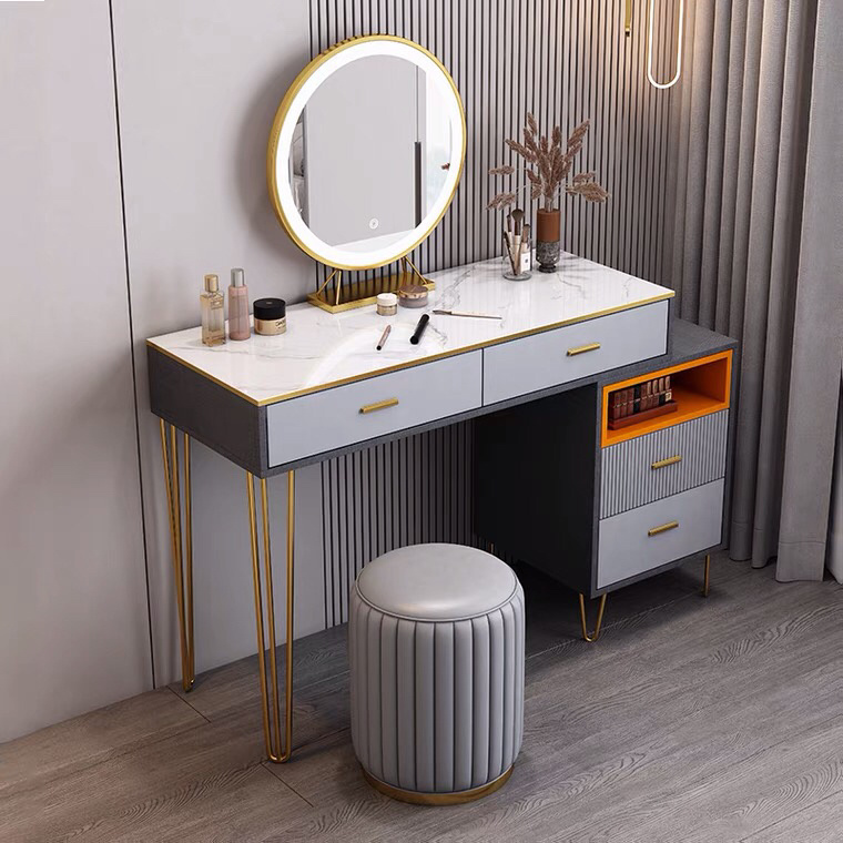 Best Sale Modern Make Up Set Bedroom Furniture Vanity Dresser With Chair Wooden Dressing Table