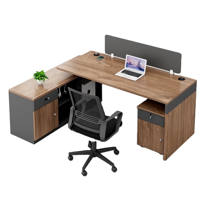 Factory Direct Sale Office Furniture Wooden Combination Modular Office Partition Staff Table Cubicle Workstation